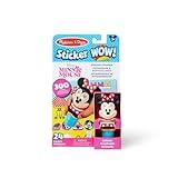 Melissa & Doug Sticker Wow!™ 24-Page Activity Pad and Sticker Stamper, 300 Stickers, Arts and Crafts Fidget Toy Collectible Character – Disney Minnie Mouse