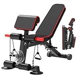 Adjustable Weight Bench,Utility Workout Bench Foldable Incline Decline Benches for Home Gym Full Body Workout,Load 330LBS