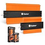 Saker Contour Gauge Duplication-Adjustable Lock-Precisely Copy Irregular Shape-Irregular Woodworking Tracing-Must Have Tool for DIY Handyman Men Husband Dad 10 Inch+5 Inch