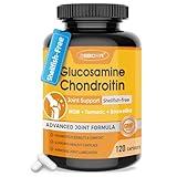 Glucosamine Chondroitin Joint Support Supplement, with MSM Turmeric Boswellia, Glucosamine Sulfate, Glucosamine Chondroitin MSM, for Joint Supports & Relief Nutritional Supplements, 120 Capsules
