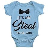 It's Mr Steal Your Girl Baby Funny Music New Baby Boy Gift Short Sleeve 12-18 Months Blue