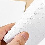 TIESOME 360pcs Furnigear Felt Pads, 0.3 in White Round Furniture Protectors Cabinet Drawer Doors Bumpers Self Adhesive Thick Bumper to Protect Surfaces for Drawers