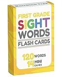 Sight Words Flash Cards 1st Grade - 120 High Frequency Words from Dolch's and Fry's Sight Word List for First Grade Ages 6-7 Years