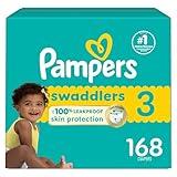 Pampers Baby Diapers - Swaddlers - Size 3, 168 Count, Ultra Absorbent Disposable Infant Diaper