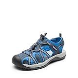 DREAM PAIRS Men's Sandals Hiking Water Sport Athletic Beach Outdoor Comfortable Casual Closed Toe Summer Sandal Shoes,Size 9.5,Navy,DMUMST2505