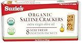 Suzie's, Organic Saltines, Salted Crackers, Salt & Extra Virgin Olive Oil Flavor - 8.8oz Pack
