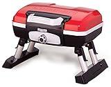 Cuisinart Petite Gourmet Portable Gas Grill, Compact & Lightweight Tabletop Small Grill for BBQs, Camping, Tailgates & Small Spaces, 5,500 BTU Burner Folding with Carry Handles, Red