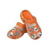 FOCO Men's NFL Team Logo Garden Water Sandals Shoes Slipper Clogs, Historic Print with Strap, 9-10