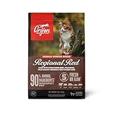 ORIJEN Grain Free High Protein Premium Dry Cat Food, Regional Red Recipe, 4lb Bag