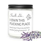 House Warming Gifts New Home Owner Candle, First Apartment Home Essentials, Housewarming Gifts for New Homeowners Hostess Men Friends Moving Away Present, Lavender Scented Candles