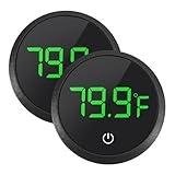 DWEII 2pack LED Digital Aquarium Thermometer, Tank Thermometer Aquarium Temperature Measurement Display Thermometer for Fish,Turtle and Aquatic