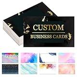 Custom Business Cards Customize with Logo Personalized Business Cards Customizable 1000 500 200 100 for Small Business Customized Double-Sided Printing Waterproof Business Card