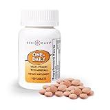 One-Daily Multivitamins with Minerals for Men & Women (100 Tablets) by GeriCare| High-Potency Multi-Vitamin & Multimineral Dietary Supplement for Immunity, Energy| Complete Daily Nutritional Support