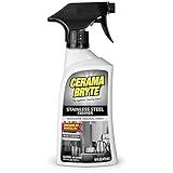Cerama Bryte Stainless Steel Polish Spray, Streak-Free Shine, Clean and Protect, High Strength Formula. 16 Fl Oz (Pack of 1)