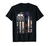 HVAC Techniacian Men American Flag USA Vintage Gift T-Shirt