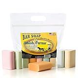Amish Farms Soap Bar with All Natural Bentonite Clay | Made in USA, Vegan Moisturizing for Sensitive Skin | Women & Mens Face & Body Bath Soap for Shower | Clean Scent | 5 Ounce Each (5 Bars)
