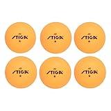 STIGA Ping Pong Balls – 6pk Orange 1-Star Table Tennis Balls, Official Size 40mm ABS Balls, Ultimate Durability for Indoor/Outdoor Ping Pong Tables