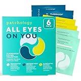 Patchology All Eyes On You Under Eye Mask - Retinol, Collagen & Green Tea Infused - Eye Gels for Dark Circles, Puffiness, & Wrinkles, Eye Patches for Night, Beauty Travel, Reduce Puffy Eyes (6 Pairs)