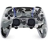 Skinit Decal Gaming Skin Compatible with PS5 DualSense Edge Pro Controller - Urban Camouflage Black Design