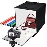 Upgrade Photo Studio Light Box-160pcs LED-Oxford Cloth- 16 inch /40cm-Stepless Dimming-Quick Install Foldable-Photo Shooting Tent kit