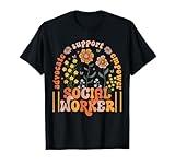 Social Worker Social Work Month Funny Work Love groovy T-Shirt