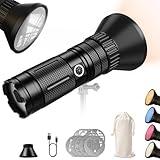 YXFEIR LED Spotlight for Photography Flashlight RGB 4 Color, 8 Filters Aluminum Alloy Patterned Ambient Light,for Professional Filming/Video Recording/Studio Lighting/Content Creation