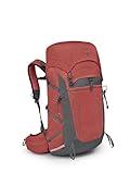 Osprey Tempest 33L Women's Lightweight Hiking Backpack with Hipbelt, Red Pampas/Coal Grey