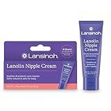 Lansinoh Lanolin Nipple Cream Safe for Breastfeeding Baby, 100% Natural Nipple Butter for Mom, Breastfeeding Essentials, 1.41 Ounces
