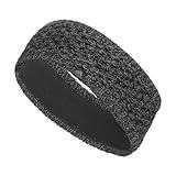 adidas Women's Knit Headband, Winter Ear Warmer Soft Fleece Lined, Black/Onix Grey-Grey/Grey F23/Crestline, one_Size