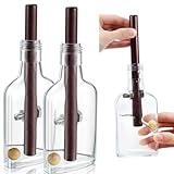 Sonwyoung 2 Pcs Glass Bottle Brain Teaser Puzzles for Adults Bottled Frustration Puzzle Adult Assembly and Disentanglement Puzzles Glass Bottle Puzzle for Valentine Adults, Gifts for Men and Women