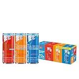 Red Bull Energy Drink Sugar Free Variety Pack, Red, Amber, and Sea Blue, with 80mg Caffeine, Taurine & B Vitamins, 8.4 fl. oz, Pack of 12 Cans