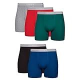 Hanes Mens Underwear Briefs, Cool Dri Moisture-wicking Cotton No-ride-up For Men, Multi-packs Available Boxer, 5 Pack - Dyed Assorted, X-Large US
