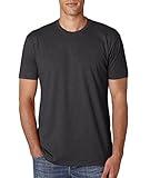 Next Level N6210 T-Shirt, Charcoal + Black (2 Shirts), Medium