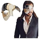 Masquerade Mask For Men Phantom Of The Opera Mask Prom Mardi Gras Haloween Venetian Half Face Mask