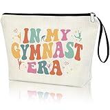 Creakraft Gymnast Makeup Bag IN MY GYMNAST ERA Singer Fans Travel Cosmetic Bag Gymnastics Accessories Vacation Travel Organizer Zipper Pouch Gymnastics Gifts for Girls Women
