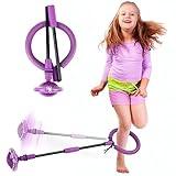 Hewog Skip Ball for Kids, Portable Foldable Colorful Flash Wheel Swing Ball Sports Fitness Toys for Girls & Boys,Toy for Kids & Adults. Gifts for Mom Women & Girls Toys Age 5-10 Years