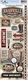 Paper House Nashville Tennessee Travel Vacation Cardstock Scrapbook Stickers