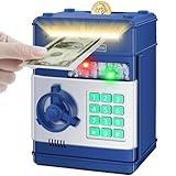 Saidrip Piggy Bank for Kids, Money Bank Toys for Ages 6 7 8 10 11 12 13, Electronic Cash Coin Money Saving Box， Birthday for 8 9 10 Year Old Boys Girls