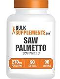 BulkSupplements.com Saw Palmetto Softgels - Saw Palmetto Supplement, Saw Palmetto 270mg - Herbal Supplement, Gluten Free, 1 Softgel per Serving, 90 Count (Pack of 1)