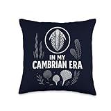 In My Cambrian Era Trilobite Fossil Science Nerd Prehistoric Throw Pillow