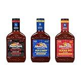 Famous Dave's BBQ Sauce Variety Bundle - 3 pck, Rich & Sassy, Devil's Spit & Texas Pit (58 oz.)