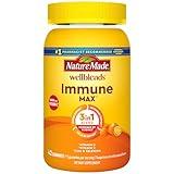 Nature Made Wellblends ImmuneMAX Gummies, Vitamin C 1000mg + Zinc, Selenium, & Vitamin D3 5000 IU, Immune Support Supplement, 42 Gummies