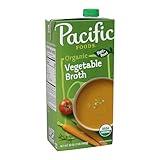 Pacific Foods Organic Vegetable Broth, Plant Based, 32 oz Carton
