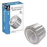 BePuzzled |Cylinder Hanayama Metal Brainteaser Puzzle Mensa Rated Level 4, for Ages 12 and Up