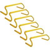 YEXEXINM 6 Pack Agility Speed Training Hurdles- 6" Detachable Agility Training Hurdles- Sports Practice Equipment for Athletes, Soccer, Basketball, Yellow