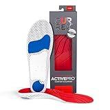 CURREX ActivePro Insoles for Basketball, Volleyball, Dance, Running & Other Sports Shoes – Arch Support Inserts to Help Reduce Fatigue & Ankle & Heel Pain – for Men & Women – Low Arch, XL