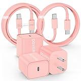 DGVERS Fast Charger for iPhone 16 15 Charger Fast Charging 3Pack, 6+10ft USBC to USBC Cable Cord &20W Type C Block for iPhone 16 Pro Max/16 Pro/15 Pro Max/15 Pro/16 Plus/15 Plus/iPad Pro/Air/Mini