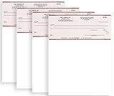 Computer Checks Compatible with QB Accounting Software - Custom Business Checks on Top, Burgundy (500)