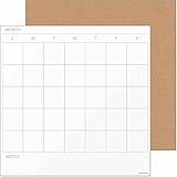 U Brands Tile Board Value Pack, Dry-Erase Calendar, Corkboard, 14 X 14 Inches, Frameless