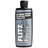 Flitz Multi Purpose Metal Polish Liquid - 3.4oz Bottle of USA-Made Tarnish Remover - For Aluminum, Chrome, Brass, Nickel, Silver - Non-Abrasive Metal Cleaner and Polish, Restorer (1 Pack)